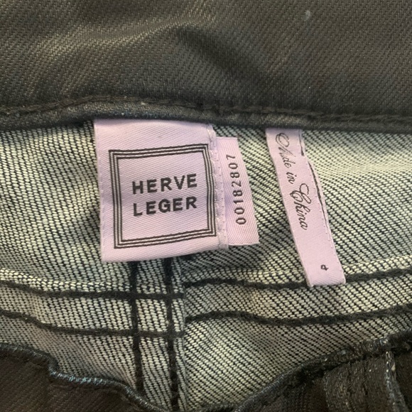 Herve Leger “Blue Coated Lance Skinny Jeans” - Picture 5 of 8